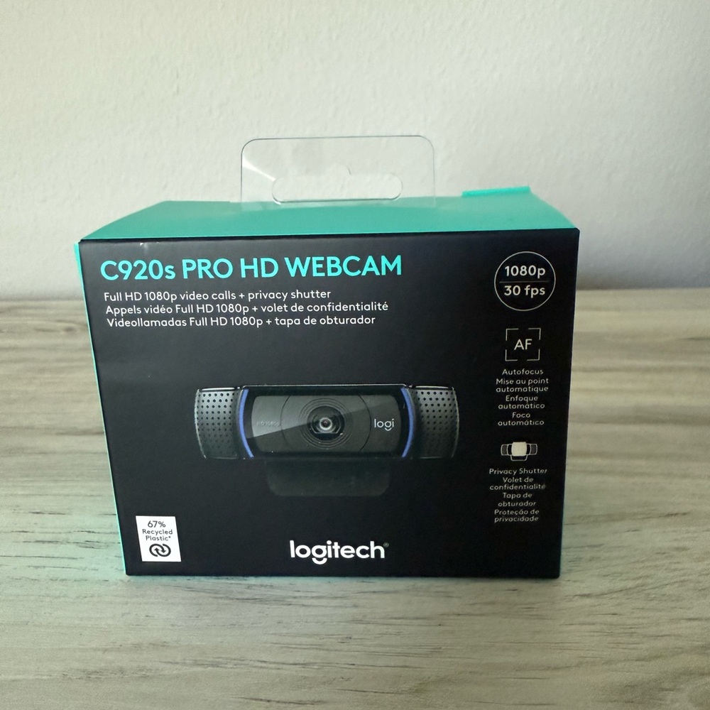 Logitech C920s PRO HD Webcam -new